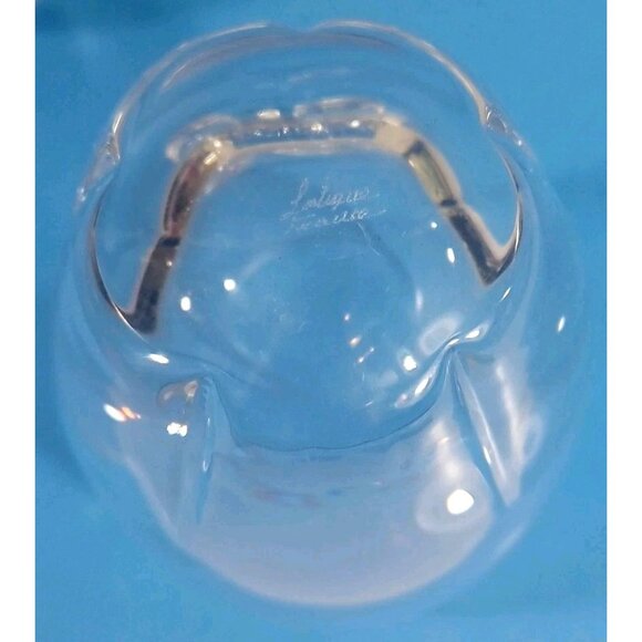 6 Signed Lalique Highlands 4" Old Fashioned Whiskey Glasses Or Flat Wine - Picture 6 of 7